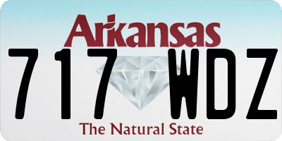 AR license plate 717WDZ