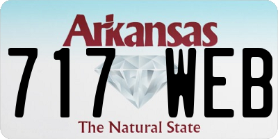 AR license plate 717WEB