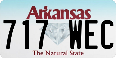 AR license plate 717WEC