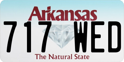 AR license plate 717WED