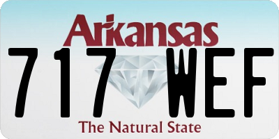 AR license plate 717WEF