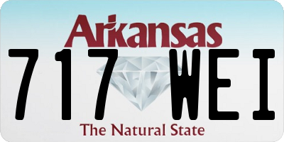 AR license plate 717WEI