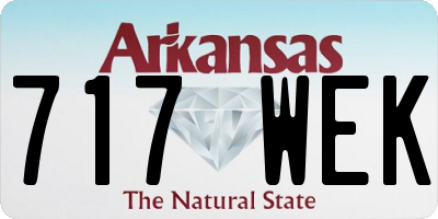 AR license plate 717WEK