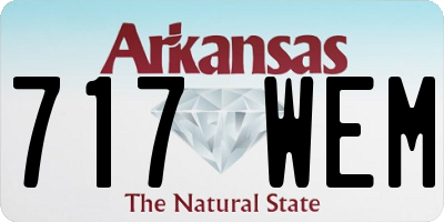 AR license plate 717WEM
