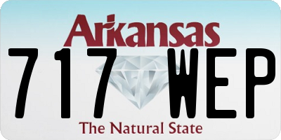 AR license plate 717WEP