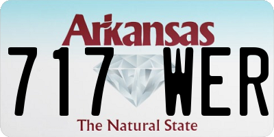 AR license plate 717WER