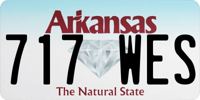 AR license plate 717WES