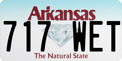 AR license plate 717WET