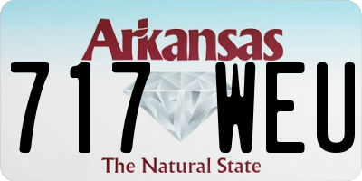 AR license plate 717WEU