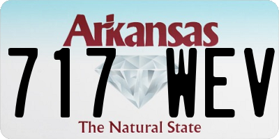 AR license plate 717WEV