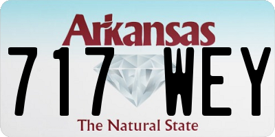 AR license plate 717WEY