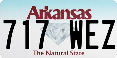 AR license plate 717WEZ