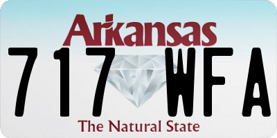 AR license plate 717WFA