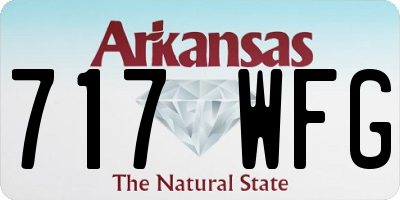 AR license plate 717WFG