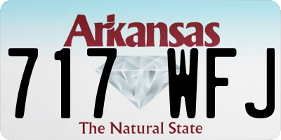AR license plate 717WFJ