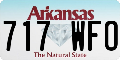 AR license plate 717WFO