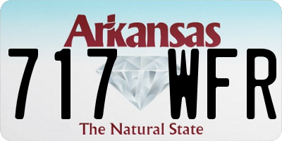 AR license plate 717WFR