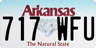 AR license plate 717WFU