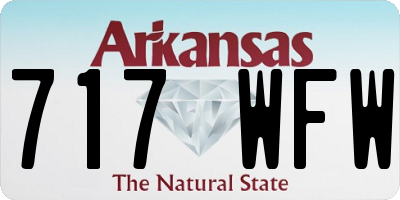 AR license plate 717WFW