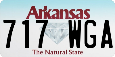 AR license plate 717WGA
