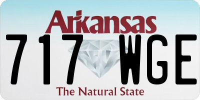 AR license plate 717WGE