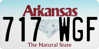 AR license plate 717WGF