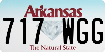 AR license plate 717WGG