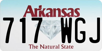 AR license plate 717WGJ