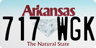AR license plate 717WGK
