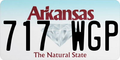 AR license plate 717WGP