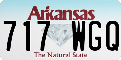 AR license plate 717WGQ