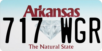 AR license plate 717WGR