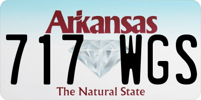 AR license plate 717WGS