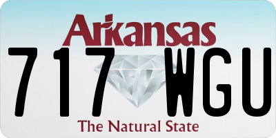 AR license plate 717WGU