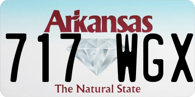 AR license plate 717WGX