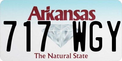 AR license plate 717WGY