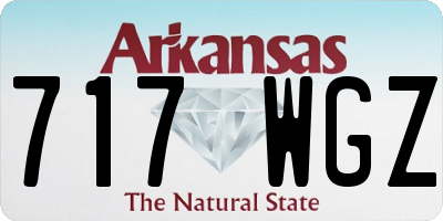 AR license plate 717WGZ