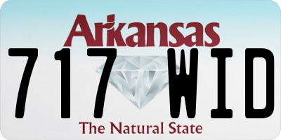 AR license plate 717WID