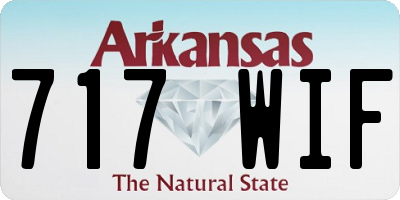 AR license plate 717WIF