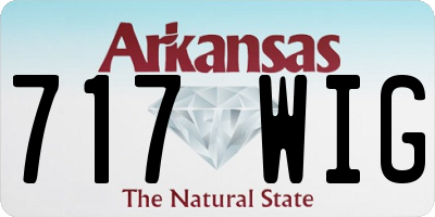 AR license plate 717WIG
