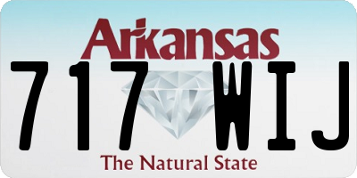 AR license plate 717WIJ
