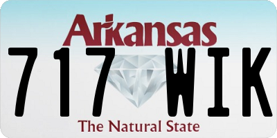 AR license plate 717WIK