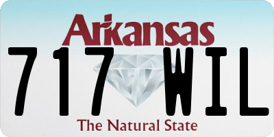 AR license plate 717WIL