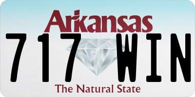 AR license plate 717WIN