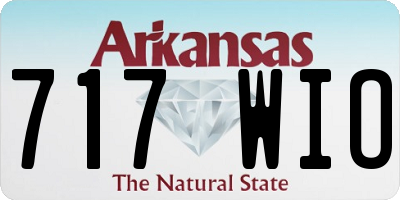 AR license plate 717WIO