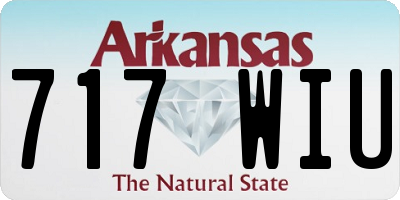 AR license plate 717WIU