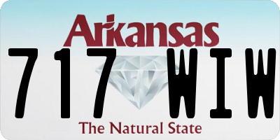 AR license plate 717WIW