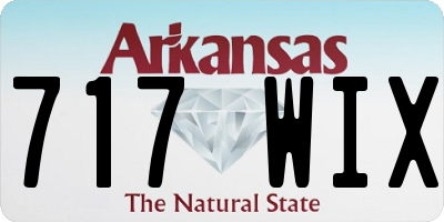 AR license plate 717WIX