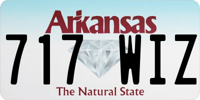AR license plate 717WIZ
