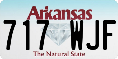 AR license plate 717WJF